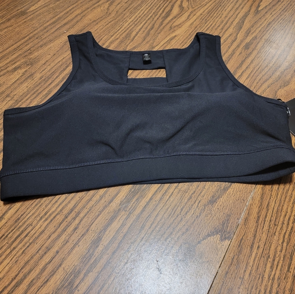 90 Degree By Reflex Sports Bra Black Size 1X